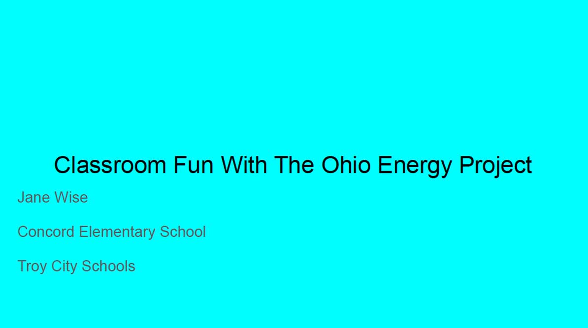 Concord Elementary Energy Project