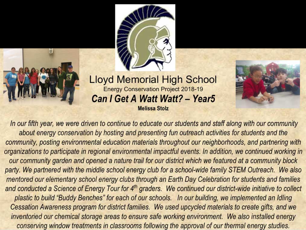 Lloyd Memorial High School 2019